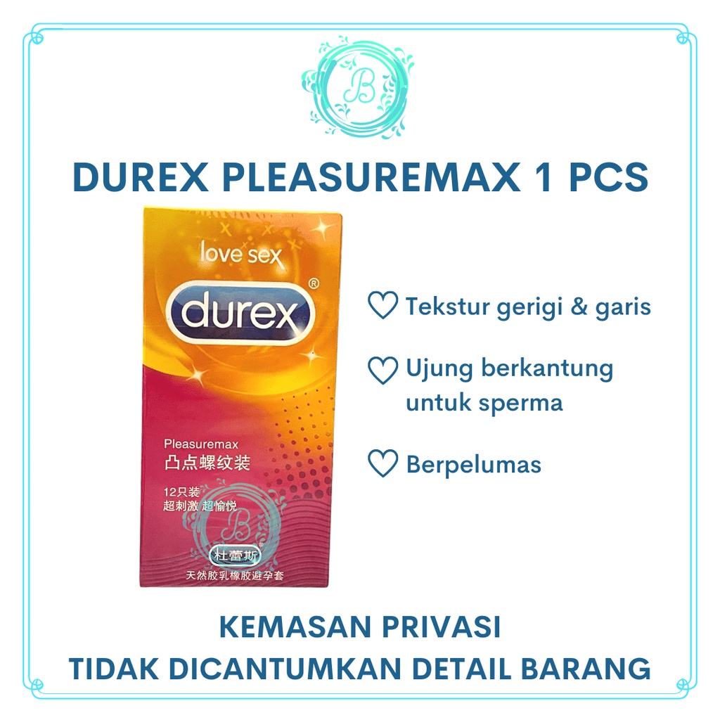 Jual Durex Pleasuremax Import Kondom Tekstur Garis Gerigi Dotted