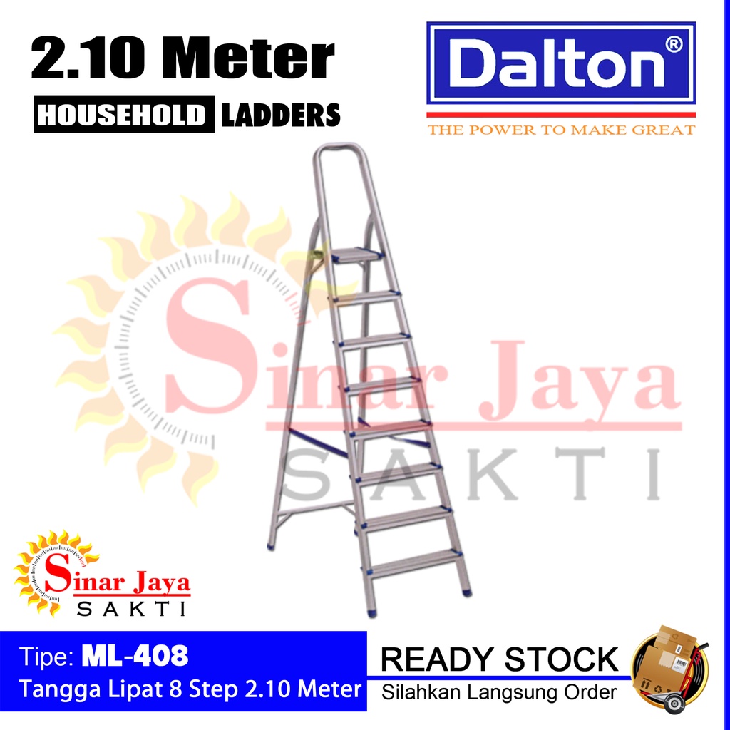 Jual Tangga Lipat 8 Step Dalton ML 408 2 1 Meter Tangga Alumunium