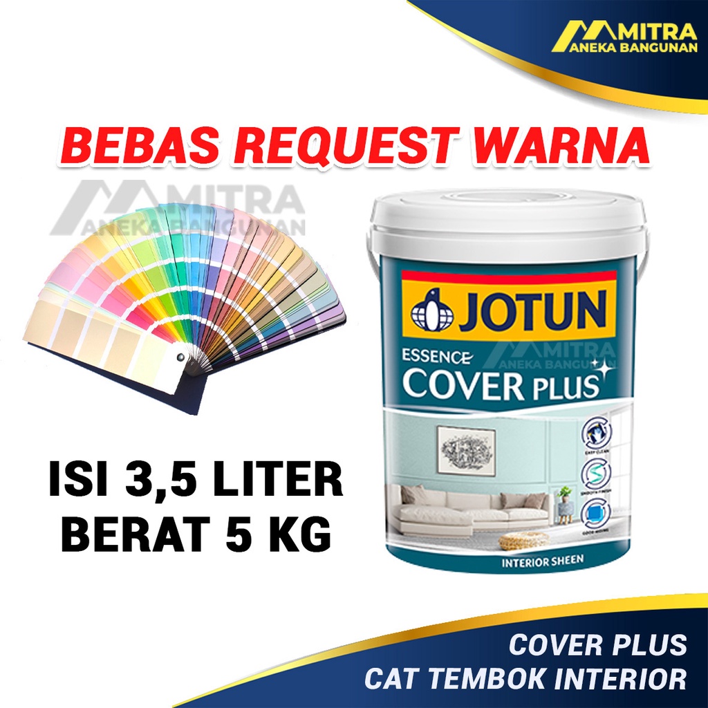 Jual Cat Tembok Interior Jotun Cover Plus Liter Kg Bisa Custom