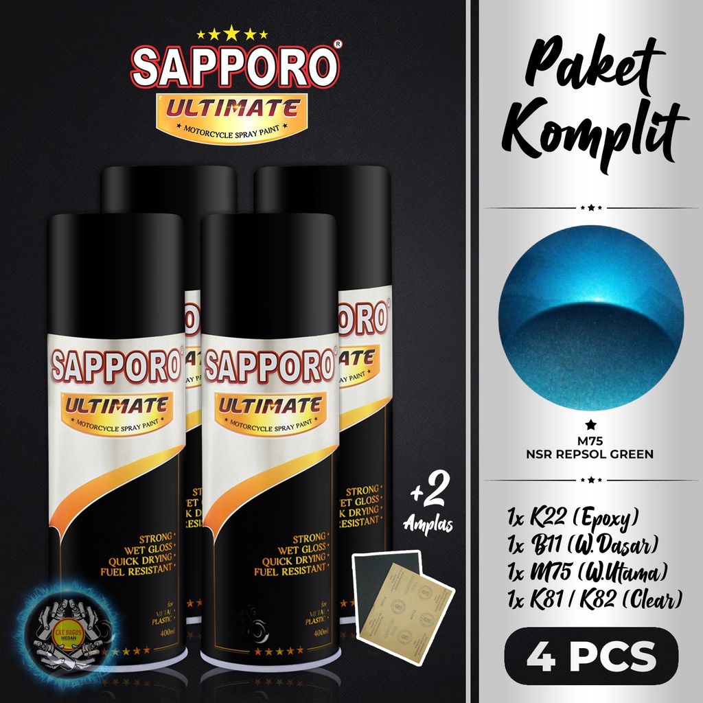 Jual Paket M Nsr Repsol Green Sapporo Ultimate Cat Semprot Ml Cat