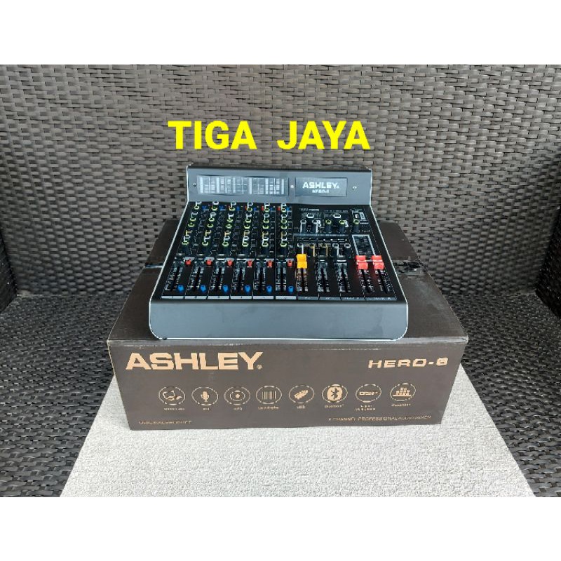 Jual Mixer Audio Ashley Hero 6 Hero6 6 Channel 199 Dsp Reverb Ori