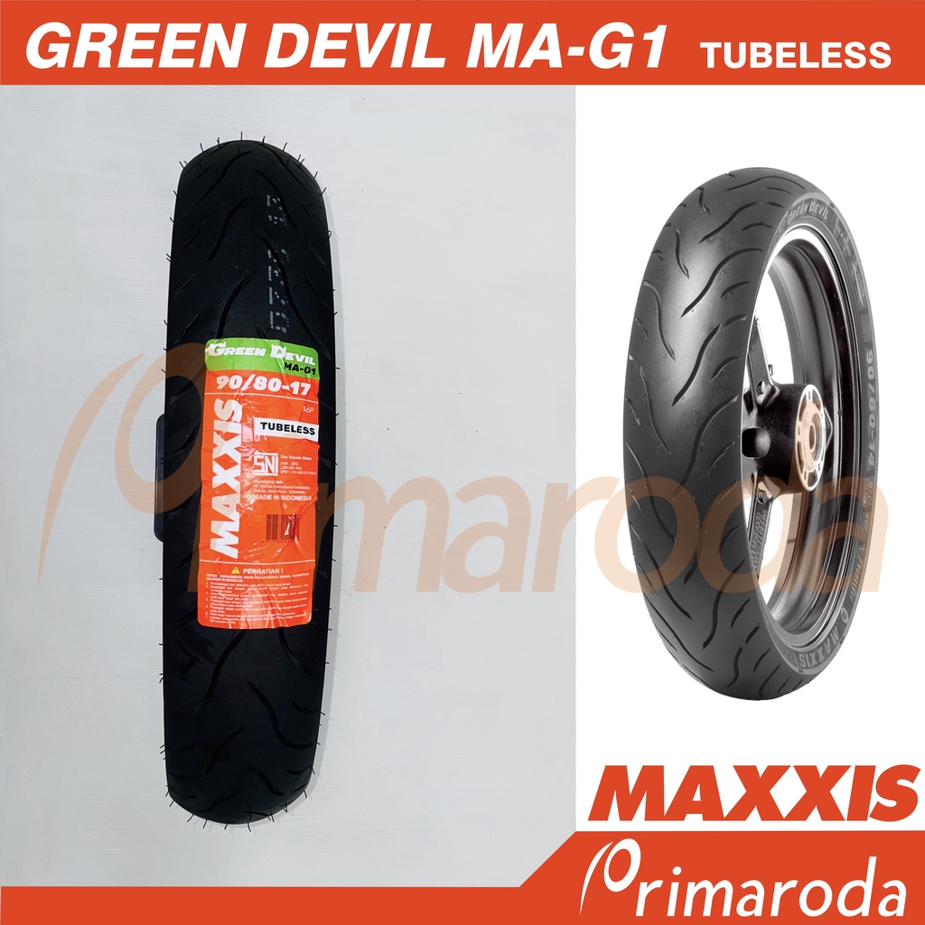 Jual Ban Motor MAXXIS Green Devil MA G1 90 80 Ring 17 90 80 17 Tubeless