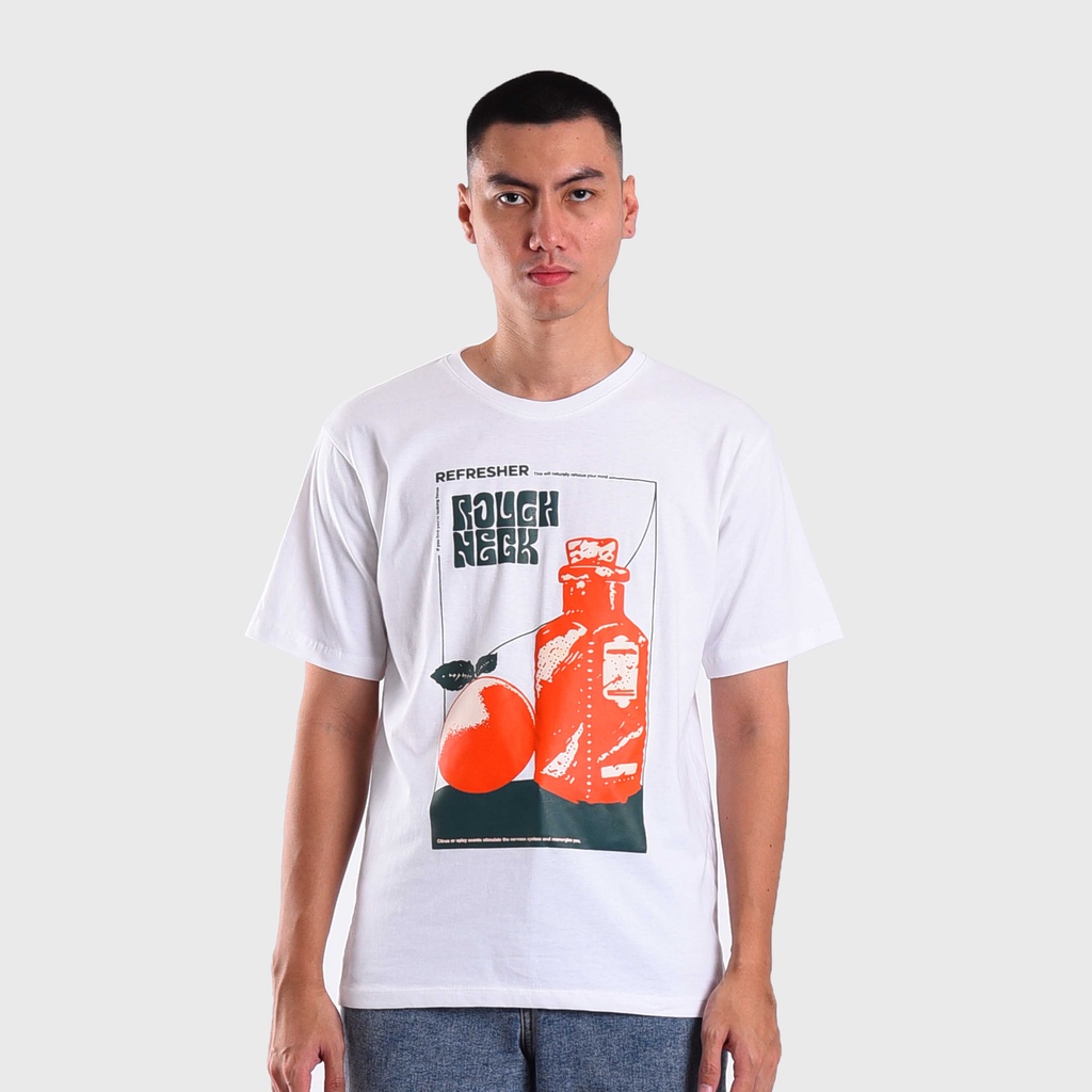 Jual Roughneck T593 White Juice Recharge Tshirt Shopee Indonesia