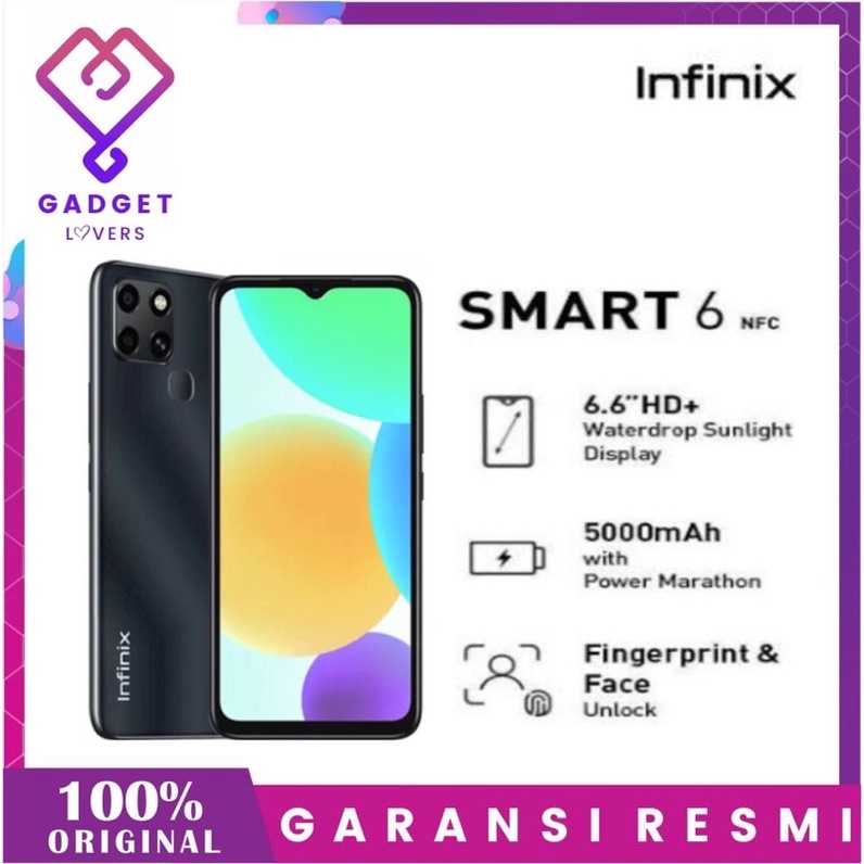 Jual Infinix Smart Nfc Gb Gb Garansi Resmi Infinix Indonesia