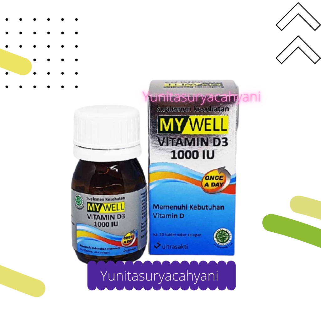 Jual My Well Vitamin D Iu Tablet Mywell Vitamin D Iu