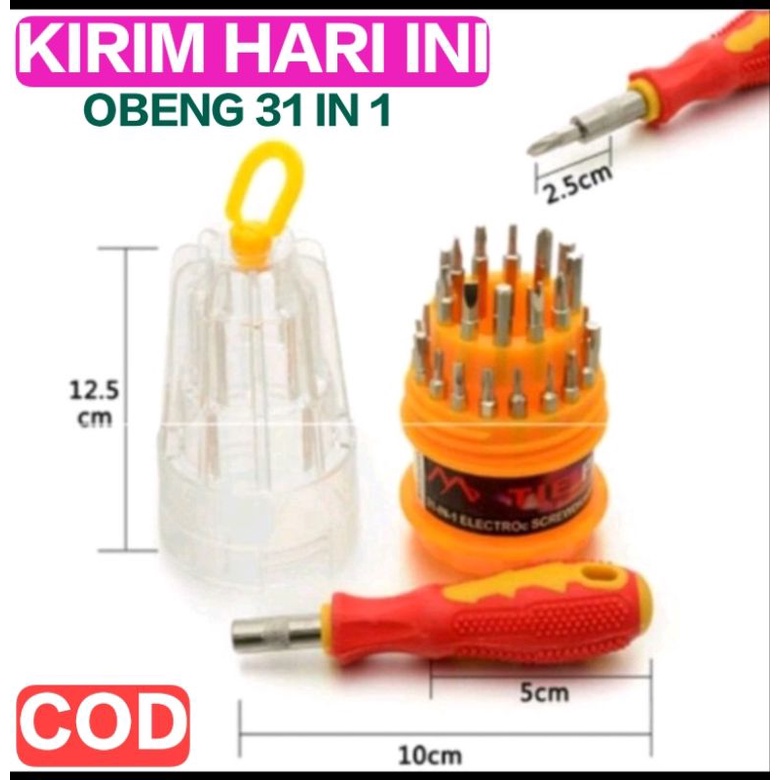 Jual Obeng Set Multifungsi 31 In 1 Serbaguna Shopee Indonesia