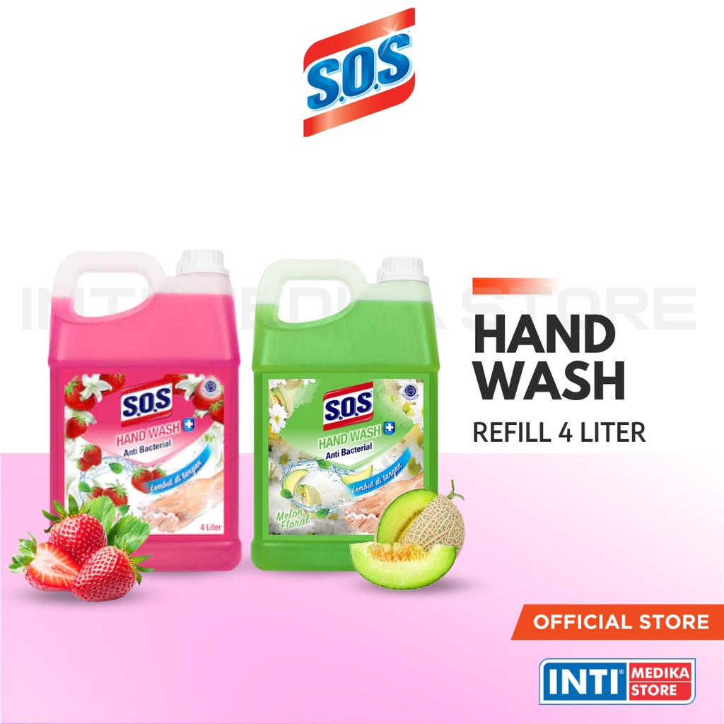 Jual Sos Hand Wash Refill Liter Hand Soap Sabun Cair Cuci