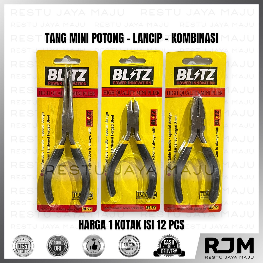 Jual BLITZ Tang Mini Potong Lancip Kombinasi Plier Serbaguna 4 5 5