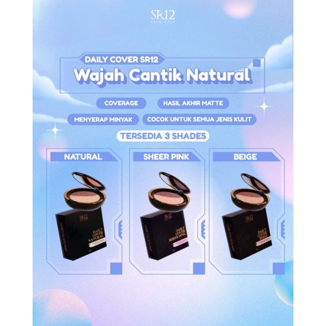 Jual DAILY COVER SR12 COMPACT POWDER BEDAK PADAT Shopee Indonesia