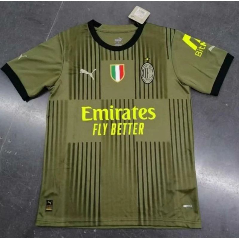 Jual Jersey Milan Rd Baju Bola Third Go Grade Ori Shopee