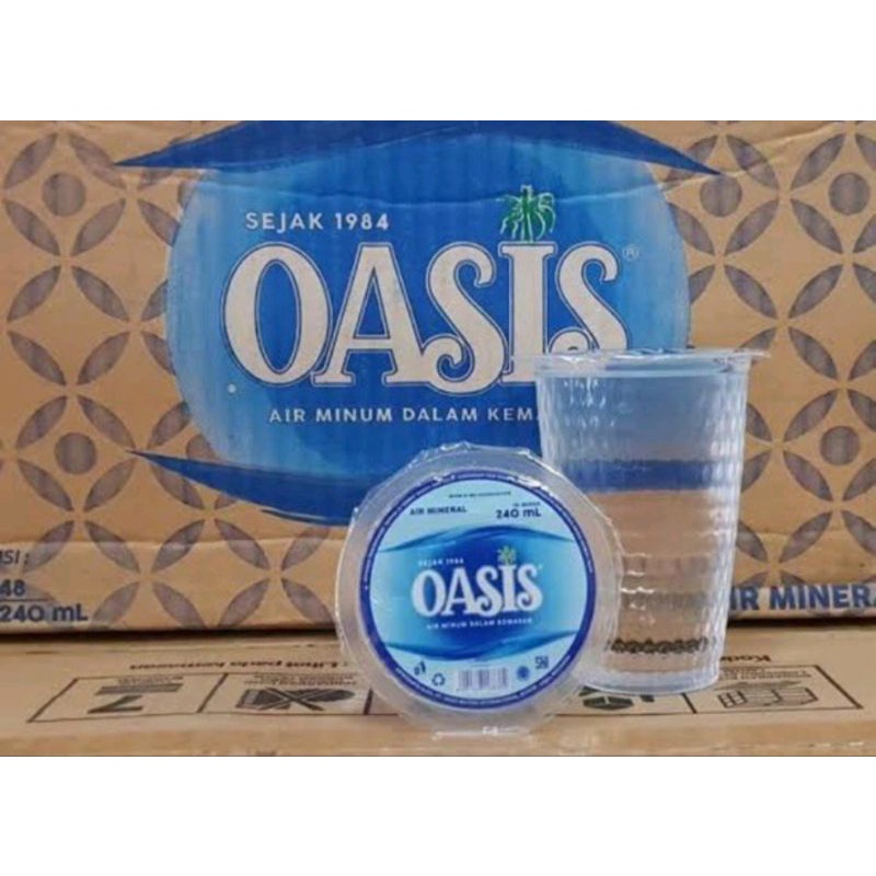 Jual Air Mineral OASIS 240ml ISI 48pcs Shopee Indonesia