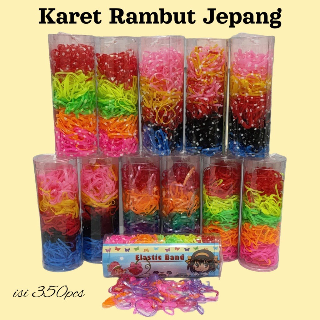 Jual Karet Ikat Rambut Karet Jepang Tabung Ikat Rambut Karet Shopee