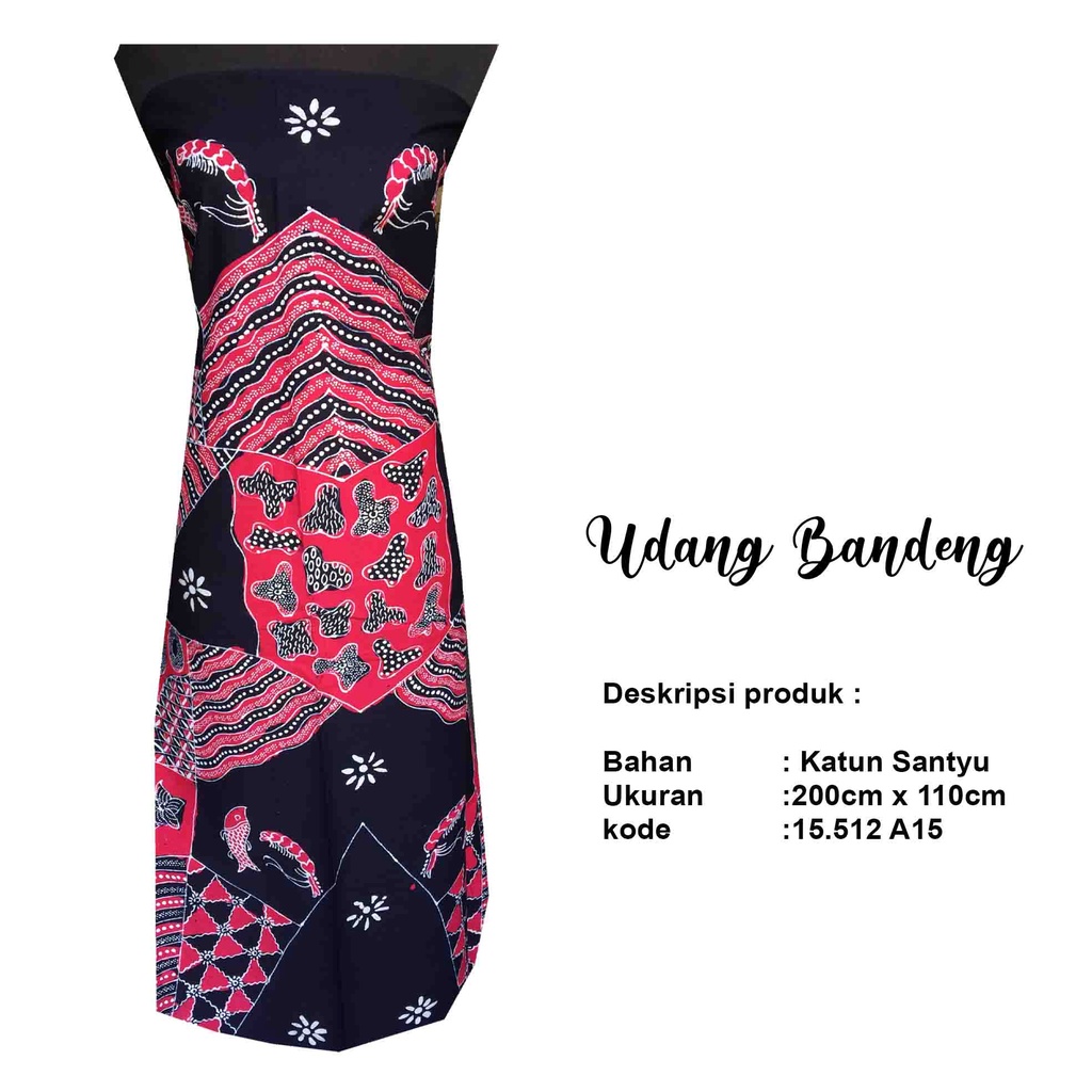 Jual Batik Tulis Motif Udang Bandeng Batik Tulis Madura Seragam