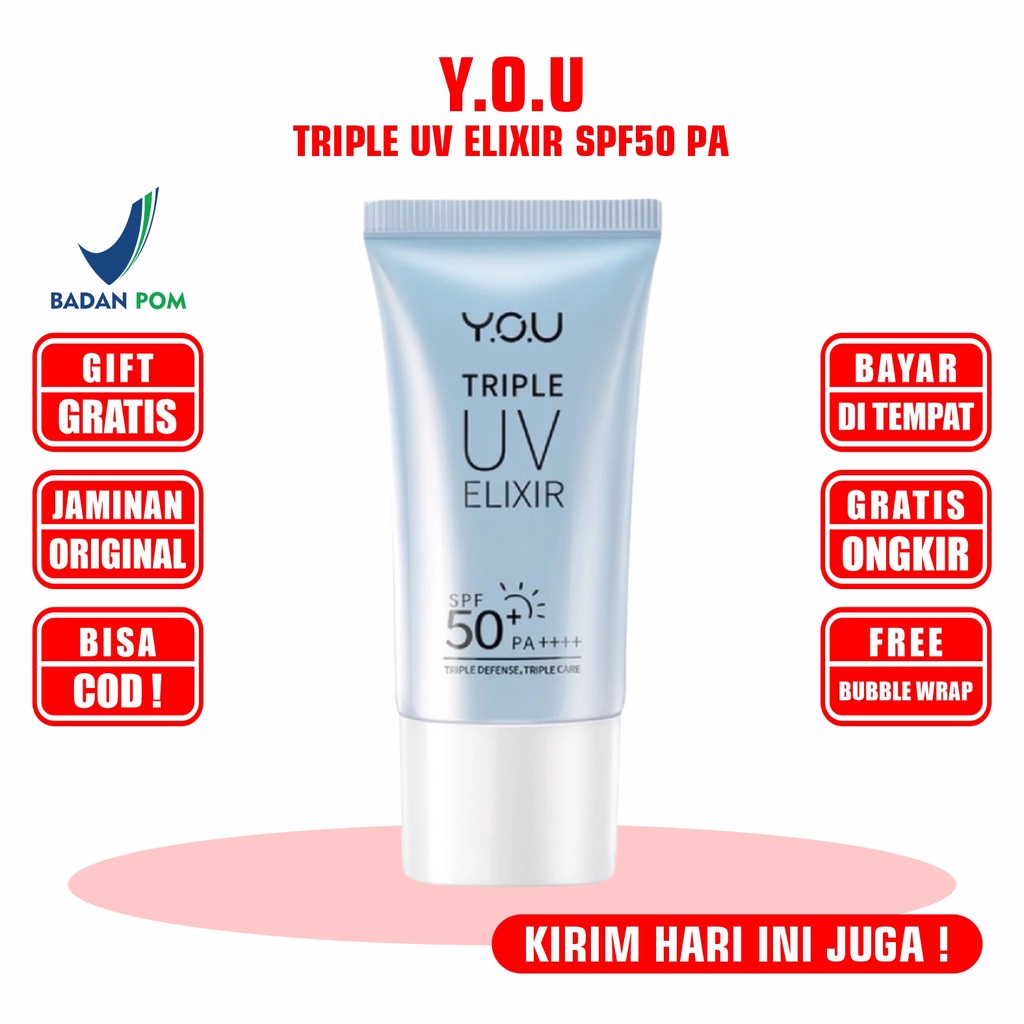 Jual You Sunscreen Triple Uv Elixir Spf Pa Free Bubble Uva