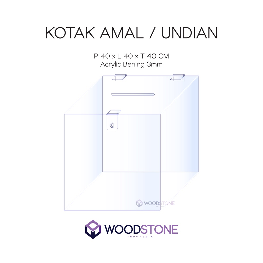 Jual Kotak Undian Jumbo P X L X T Cm Kotak Amal Kotak