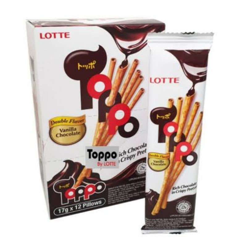 Jual Lotte Toppo Biskuit Stik Box Isi Pcs Shopee Indonesia