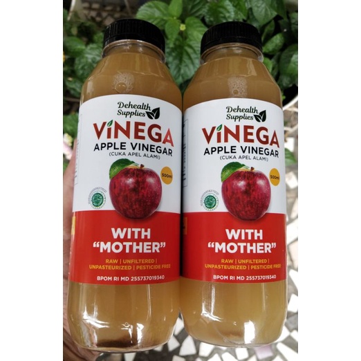 Jual CUKA APEL VINEGA 500 ML APPLE VINEGAR VINEGA 500 ML BOTOL