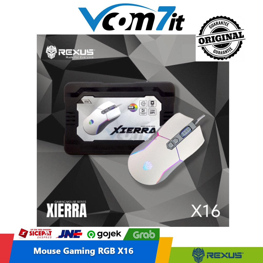 Jual Rexus Mouse Gaming Xierra X Programable Rgb Dpi Shopee