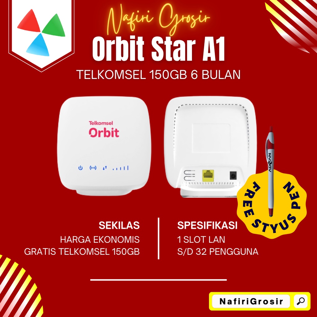 Jual Modem Wifi Telkomsel Orbit Star A Advan A Free Gb Bulan G