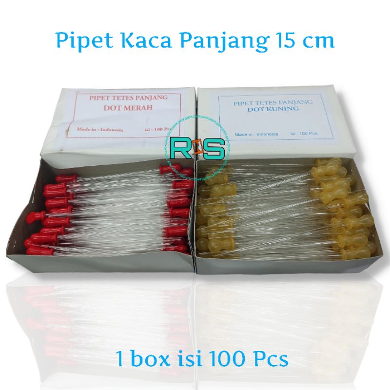 Jual Pipet Kaca Panjang Cm Dot Merah Kuning Shopee Indonesia