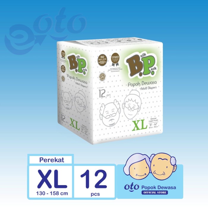 Jual Diaper Dewasa Bp Popok Dewasa Adult Diapers Model Lem Perekat Xl