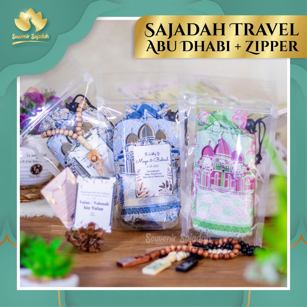 Jual Sajadah Traveling Pouch Abu Dhabi Zipper Baloteli X Cm