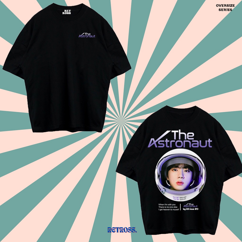 Jual KAOS BAND K POP JIN BTS THE ASTRONAUT UNISEX OVERSIZE Shopee