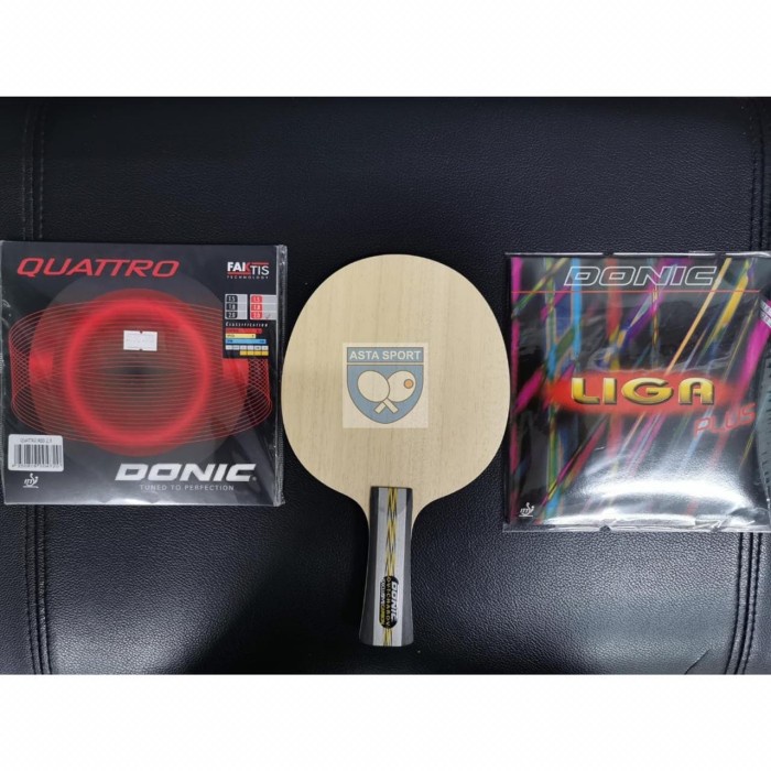 Jual Bat Tenis Meja Donic Original Exclusive Carbon Karet Lengkap Set