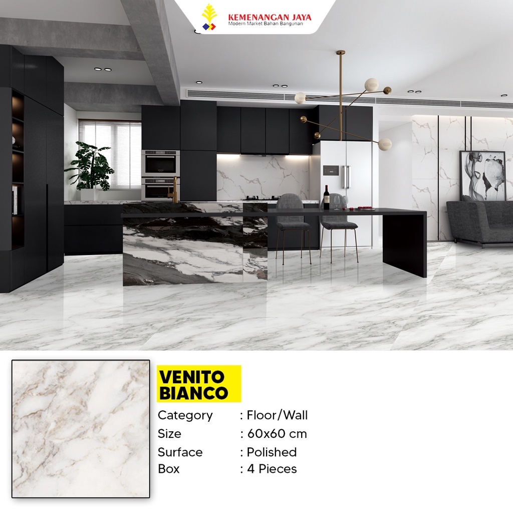 Jual GRANIT LANTAI SANDIMAS VENITO BIANCO 60X60 KW 1 Shopee Indonesia