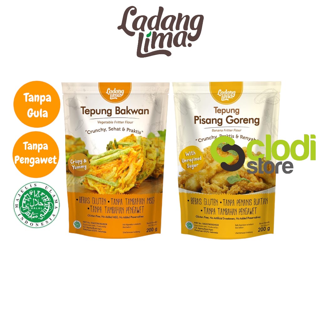 Jual Tepung Bumbu Goreng Ladang Lima No MSG 150gr Sehat Serba Guna