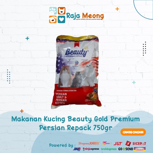 Jual Makanan Kucing Beauty Gold Premium Persian Adult Kitten 750gr