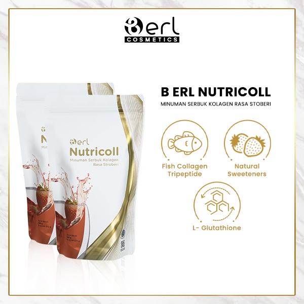 Jual B Erl Nutricoll Minuman Serbuk Kolagen Rasa Strawberry Original