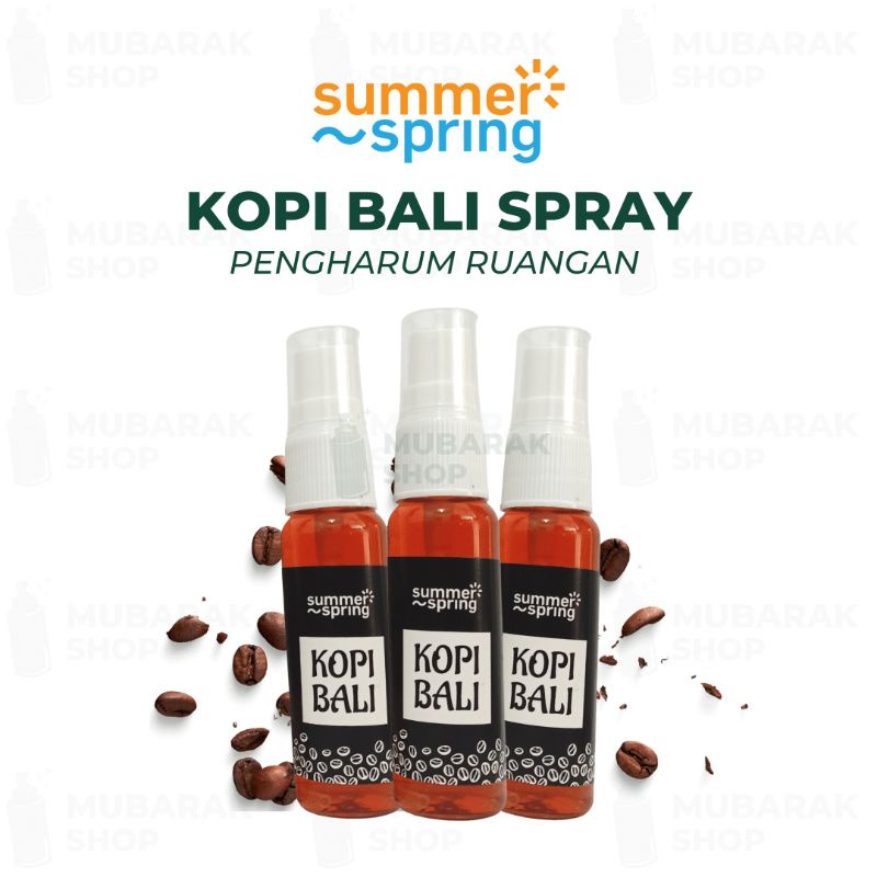 Jual Summerspring Kopi Bali Spray Pengharum Ruangan Mobil Toilet