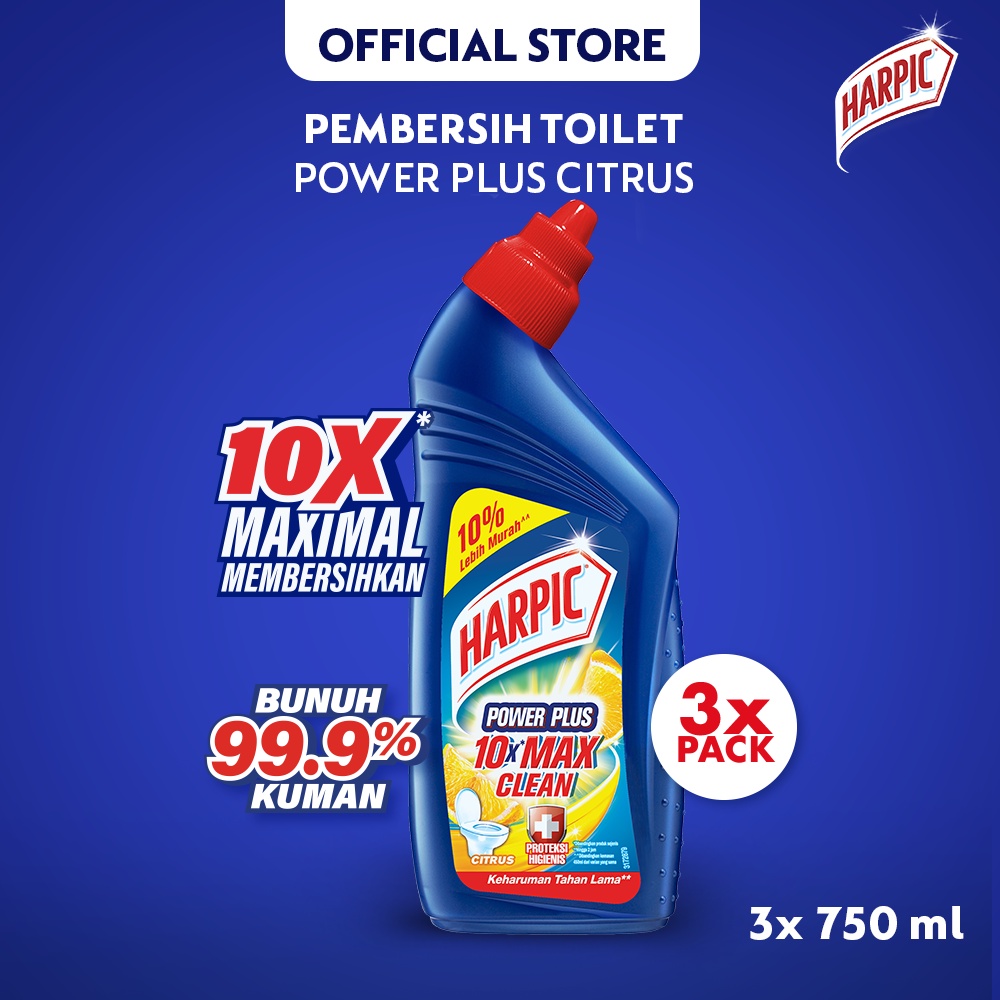 Jual Harpic Power Plus X Max Clean Citrus Ml X Pcs Shopee