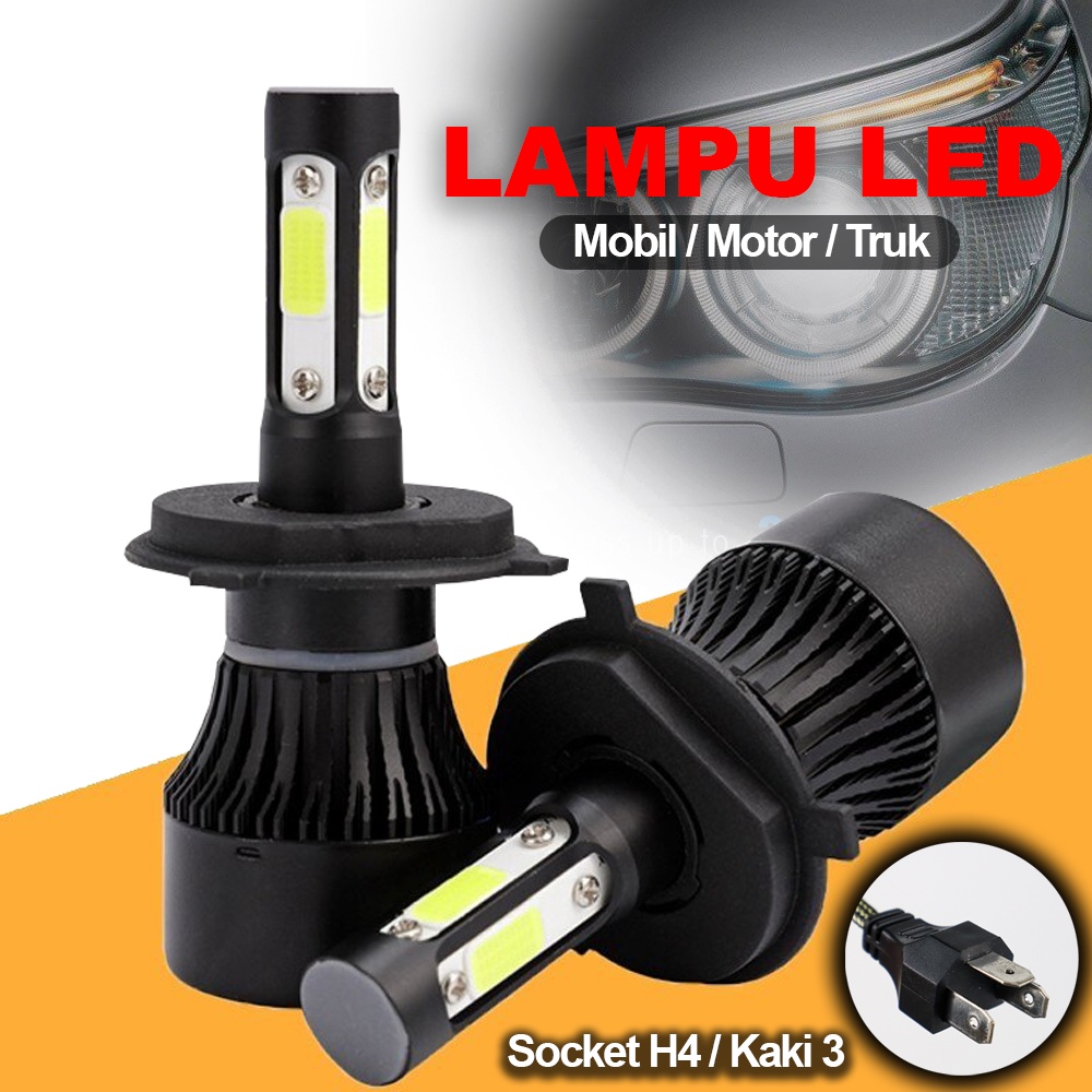 Jual Lampu Utama Mobil Led Headlight Socket H Cahaya Terang Putih