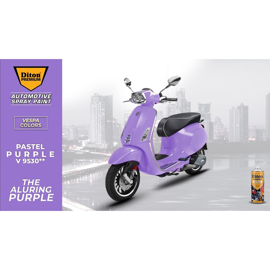 Jual Diton Premium Cat Semprot Vespa Colour V Pastel Purple