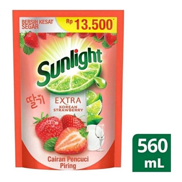 Jual Sunlight Sabun Pencuci Piring Korean Strawberry 560 Ml Shopee