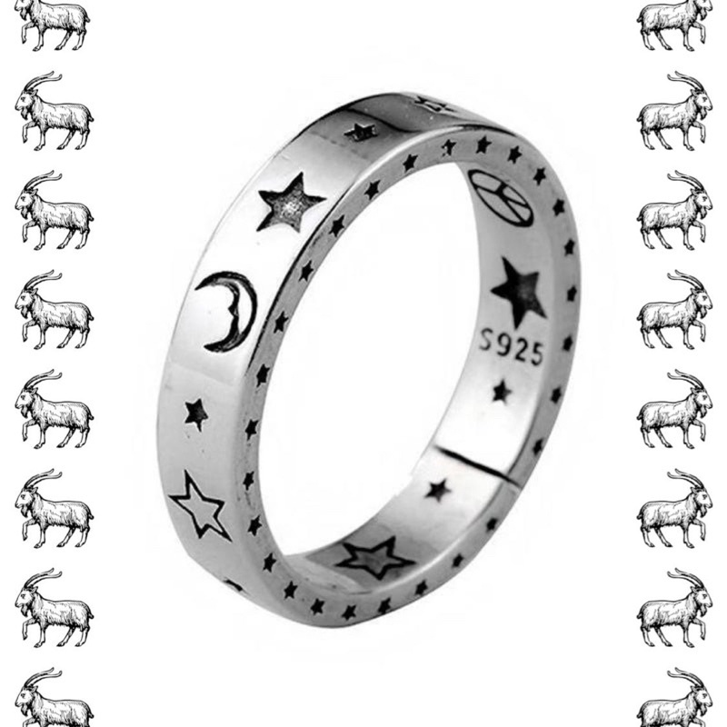 Jual The Goats Dept Cold Moon Smile Stars Ring Original Cincin