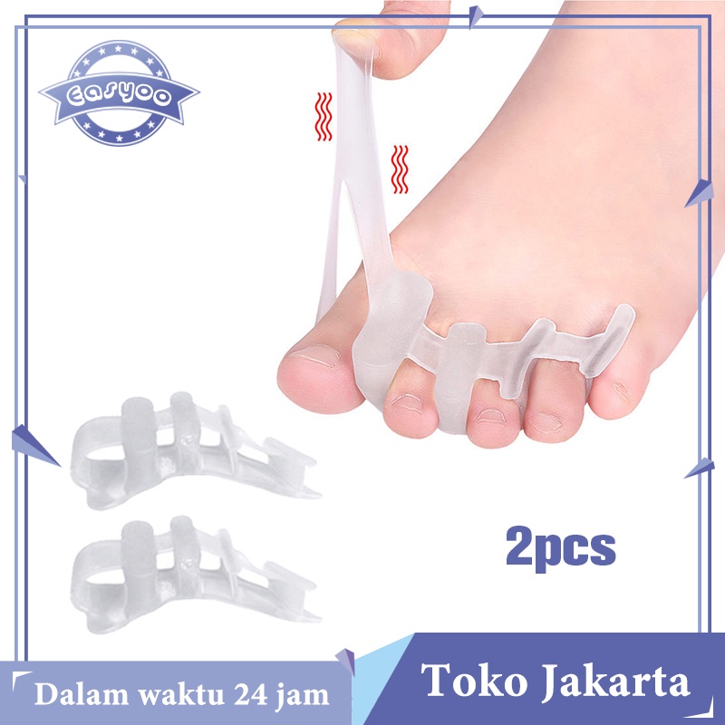 Jual Pasang Silicone Toe Separator Pemisah Jari Kaki Bunion Splint