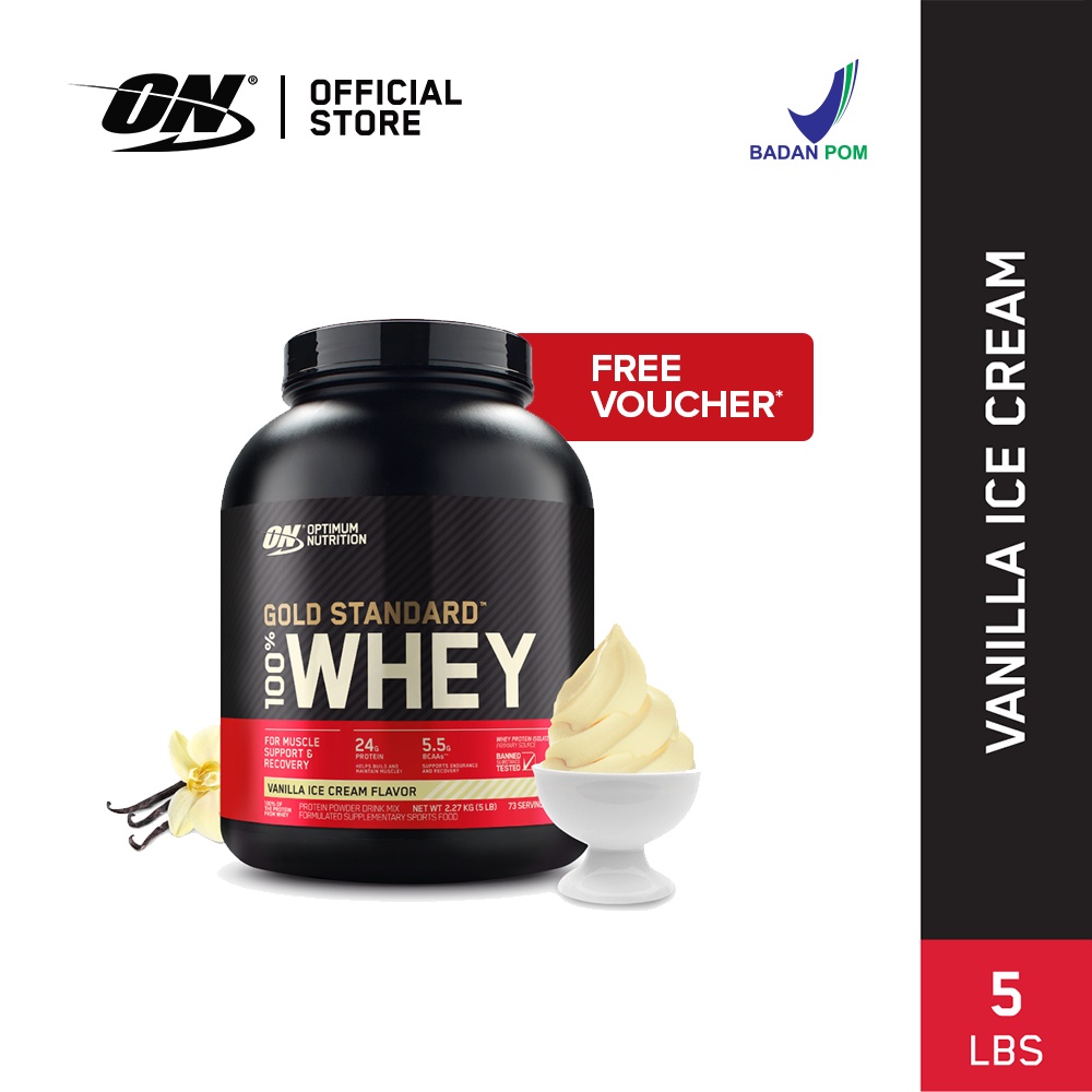 Jual Optimum Nutrition Gold Standard Whey 5 Lbs Shopee Indonesia