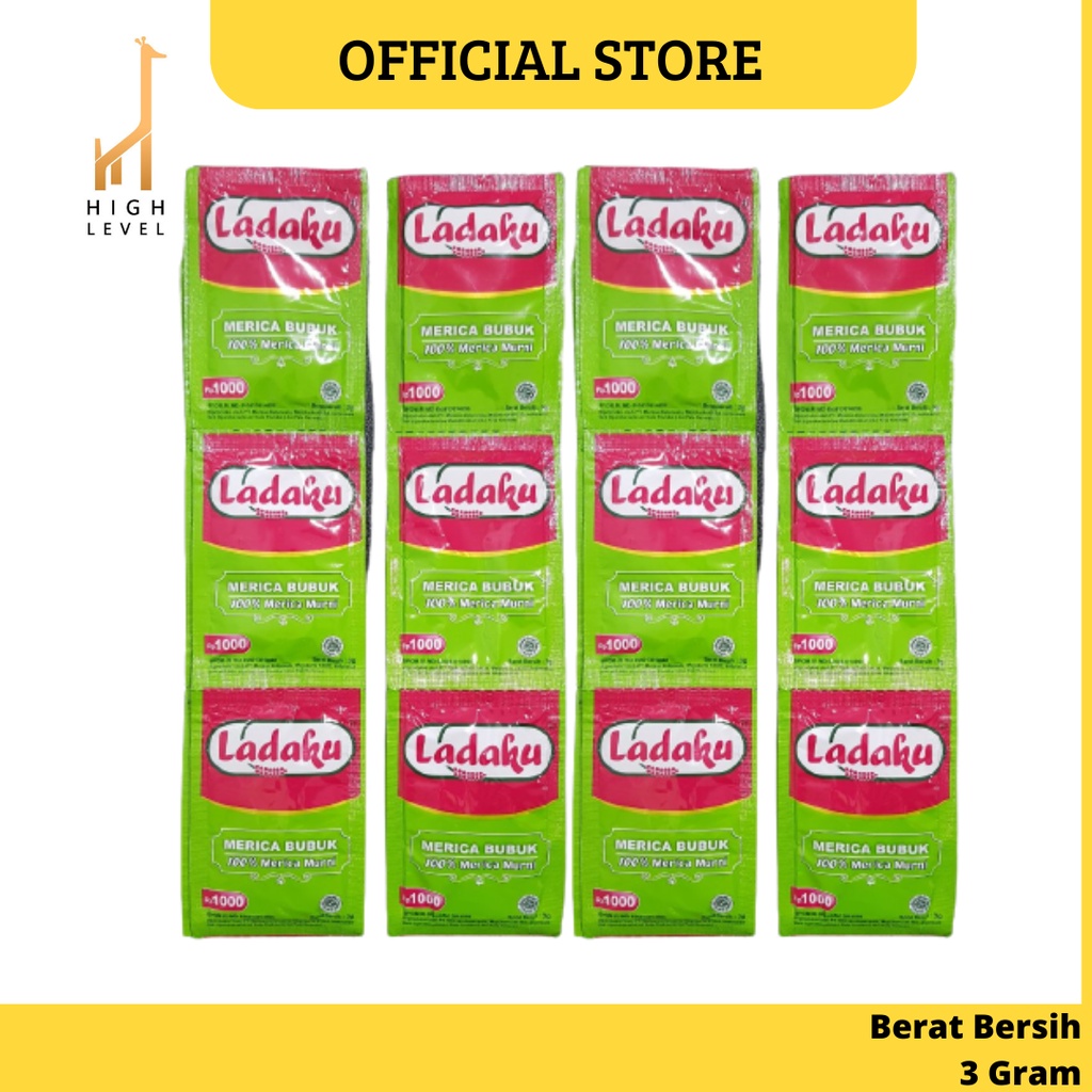 Jual Ladaku Merica Bubuk 1000 Kemasan 3gr Shopee Indonesia