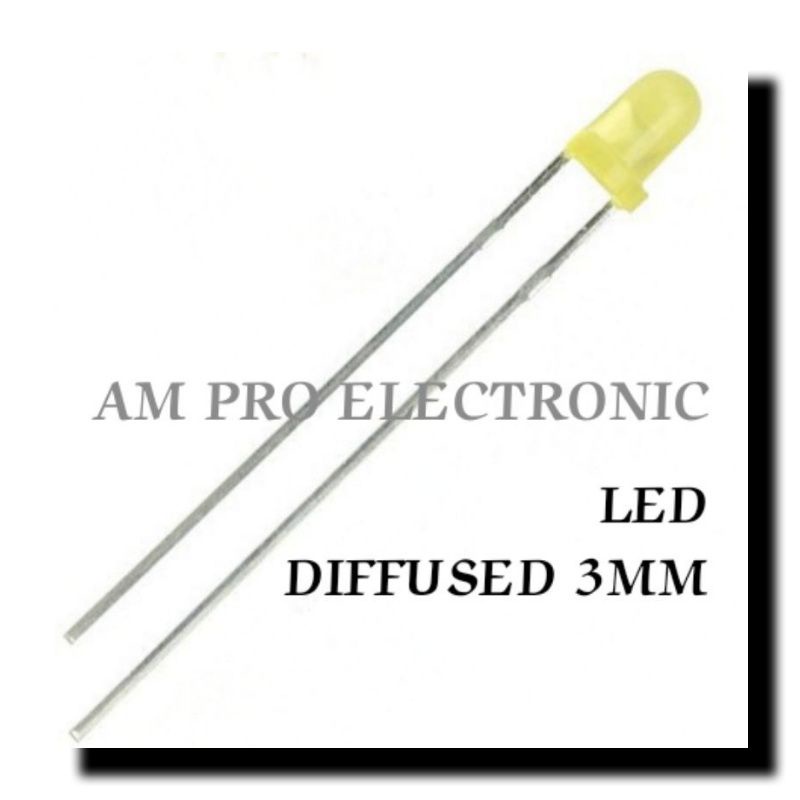 Jual Lampu Led Diffused 3mm Kuning Shopee Indonesia