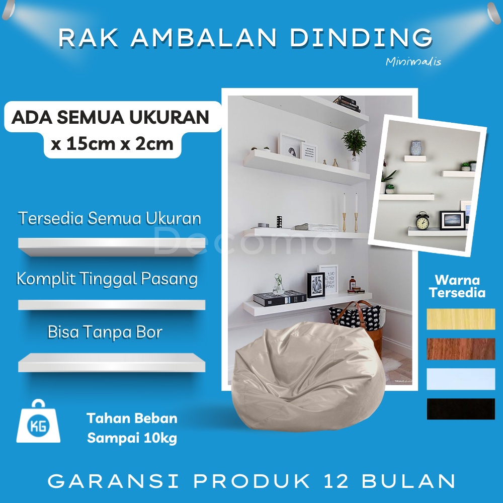 Jual Rak Dinding Minimalis Ambalan Hiasan Papan Hambalan Kayu Laci