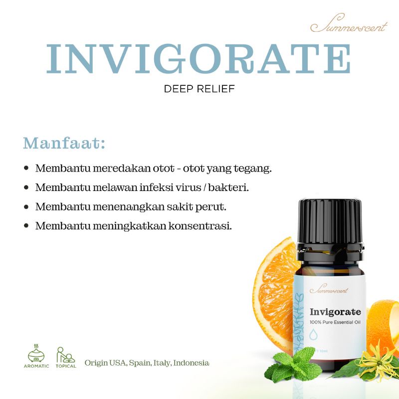 Jual Summerscent INVIGORATE Essential Oil Shopee Indonesia