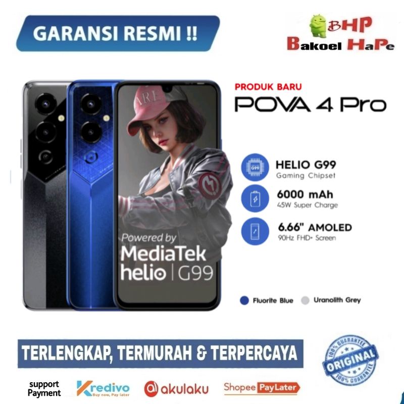 Jual TECNO Pova 4 PRO 8 256GB Garansi Resmi Shopee Indonesia