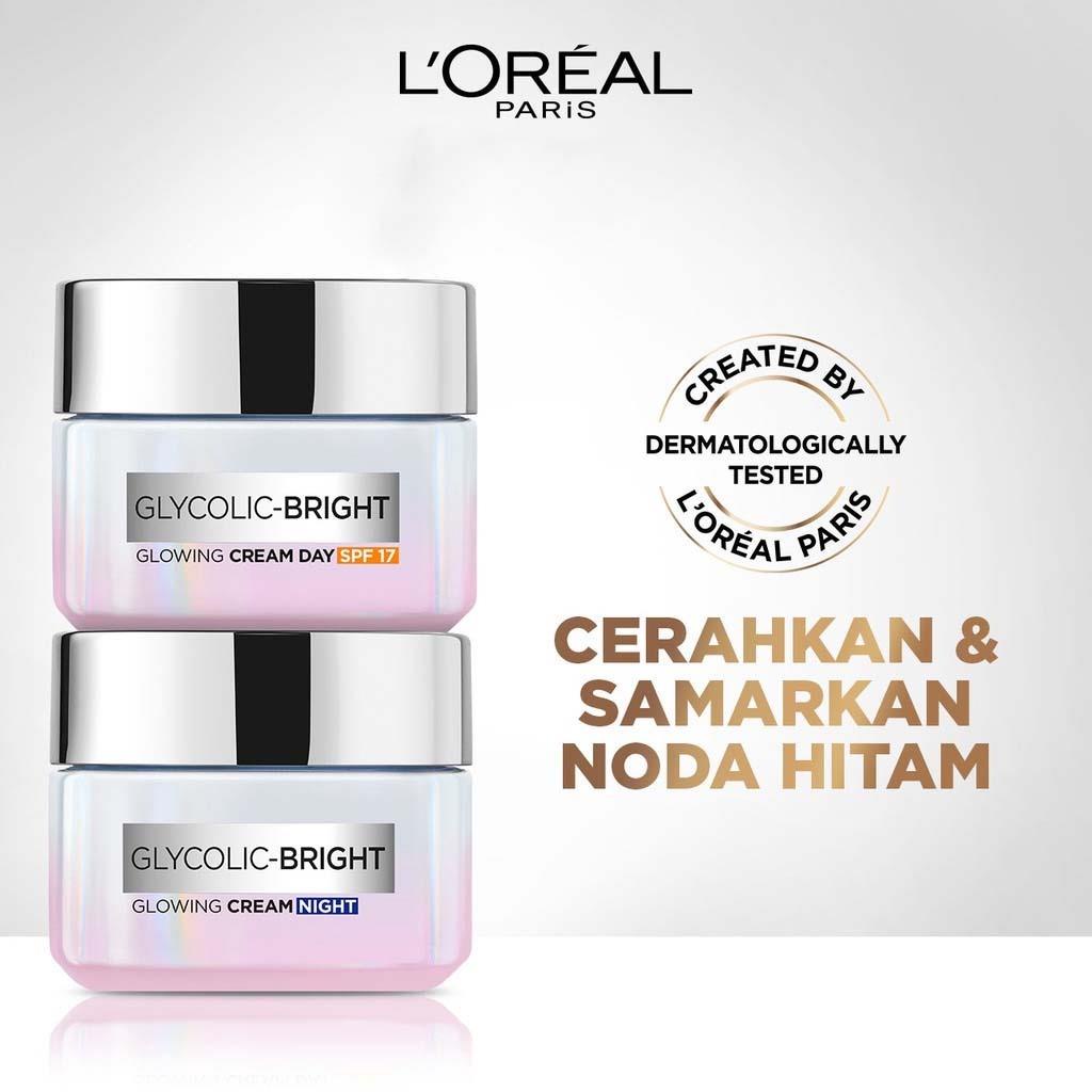 Jual Loreal Glycolic Bright Glowing Day Night Cream Ml Shopee