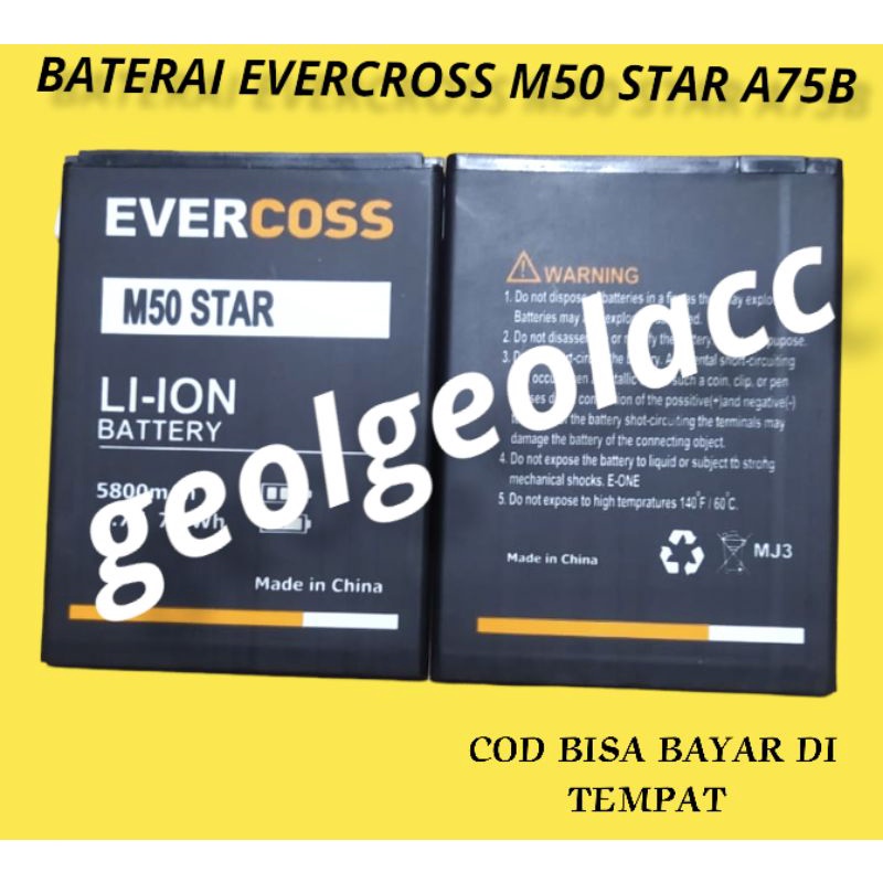 Jual Baterai Evercross M Star A B Mah Original Batrrey Shopee