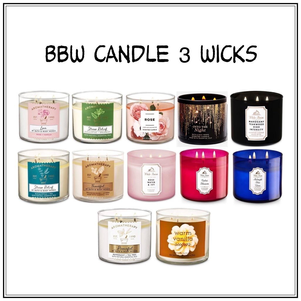 Jual BATH BODY WORKS BBW SCENTED CANDLE 3 WICKS Shopee Indonesia