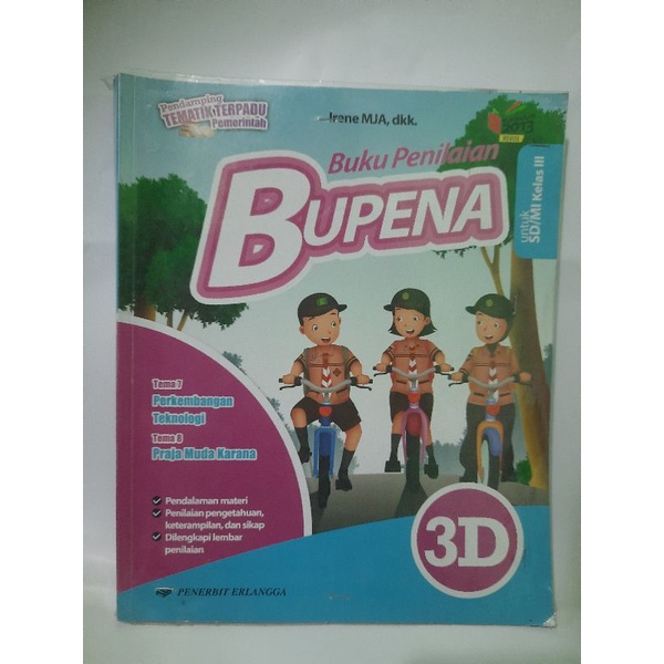 Jual Buku Penilaian Bupena Untuk SD Kelas 3 Jilid 3D Kurikulum 2013