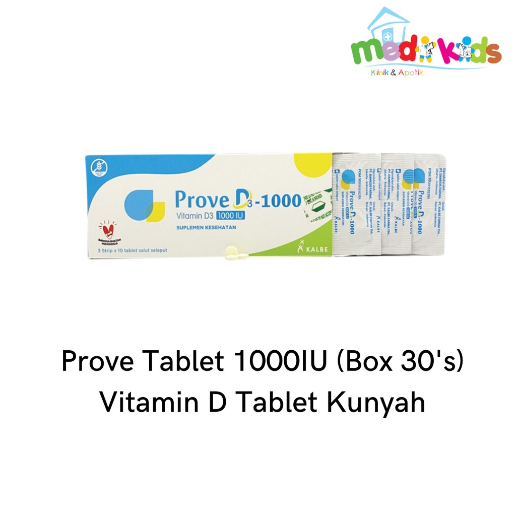 Jual Prove D Tablet Vitamin D Iu Strip Box Shopee Indonesia